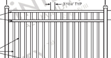 San Marino Aluminum Fences and Gates Schematics
